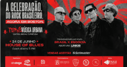 Cartaz de A Celebração do Rock Brasileiro, Turnê Música Urbana: 24 de junho, House of Blues, Boston.